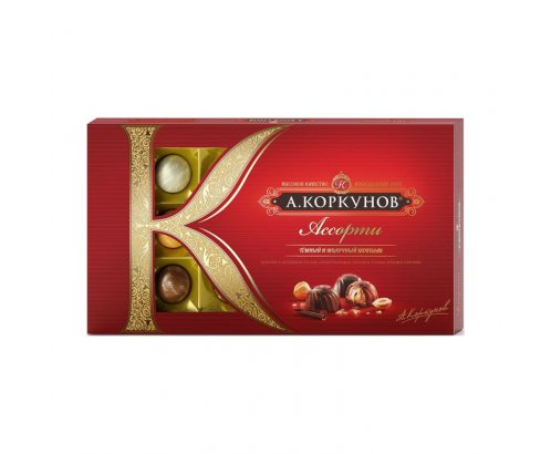 Коркунов Ассорти, темный и молочный шоколад