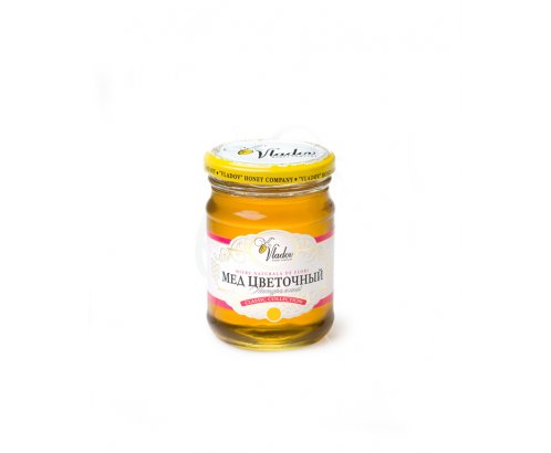 Мёд натуральный цветочный VLADOV, 500 гр.