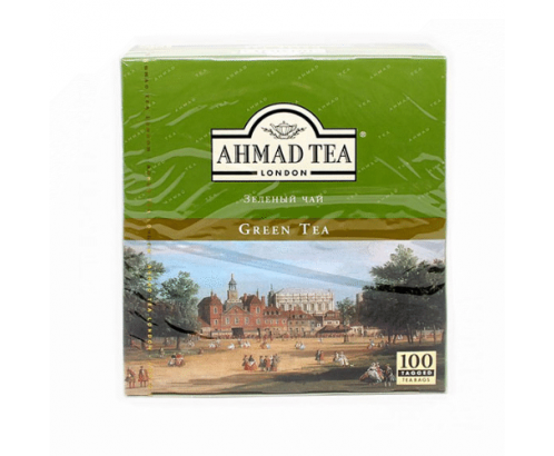 Чай Ахмад зеленый. 100 пакетиков