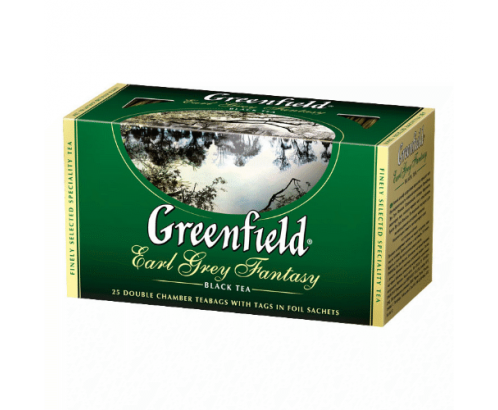 Чай Гринфилд черный с бергамотом. 100 пакетиков