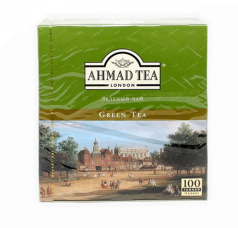 Чай Ахмад зеленый. 100 пакетиков